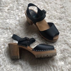 MIA Greta Sweedish clog peep toe sandals